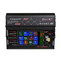 Chargeur d'équilibrage RC HT206AC/DC avec écran tactile couleur 4,3 pouces, 200W*2, 20A*2, double port, pour batteries Li-ion/LiPo/LiFe/LiHV