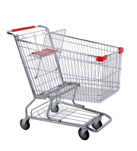 China Factory Custom150L Supermercado Carrito de compras Carrito de mano de estilo americano - Product Image 1
