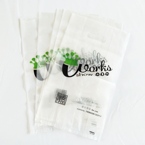 Transparent embossed T-shirt plastic packaging HDPE bag