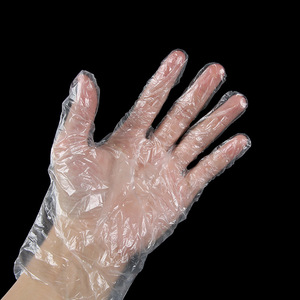 Pe <b>Gloves</b> Thickened Transparent <b>Disposable</b> For Beauty Hair Care Household Food Cleaning 30 Pieces - Product Image 1