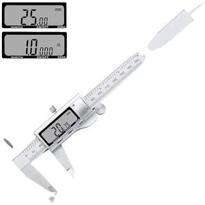 Hoge Precisie Plastic Koolstofvezel Insize Digitale 150Mm Duim Elektrische Wijzerplaat Roestvrij Staal Glijdende Elektronische Nonius Remklauw - Product Image 2