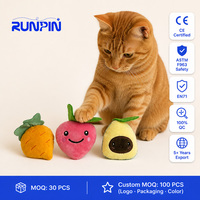 Kattenkruid Pluche Katten Speelgoed Tijger Pinguïn Lama Dinosaurus Avocado Aardbei Watermeloen Panda Snoep Kitten 38 Stijlen