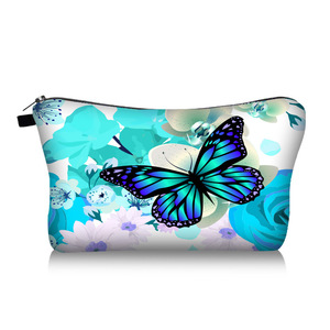 Estuche <span class=keywords><strong>de</strong></span> Maquillaje con Diseño <span class=keywords><strong>de</strong></span> <span class=keywords><strong>Flores</strong></span> en Acuarela, Bolsa <span class=keywords><strong>de</strong></span> Maquillaje <span class=keywords><strong>de</strong></span> Poliéster con Estampado Personalizado, Estuche <span class=keywords><strong>de</strong></span> Cosméticos <span class=keywords><strong>de</strong></span> Viaje con Estampado <span class=keywords><strong>de</strong></span> Mariposas - Product Image 1
