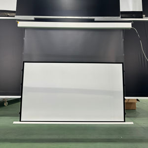 Écran de projection vidéo électrique SCREEN GEMS SG-LE4T-PET-92 CE 100, fixation murale, <span class=keywords><strong>tissu</strong></span> PET, 16:9, gain 2,5x, télécommande vocale - Product Image 1