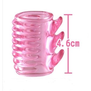 Soft, gentle, small-sized male penis <b>lock</b> ring with spiral piercing for stimulation, a sex toy for couples, adult sex toys. - Product Image 3
