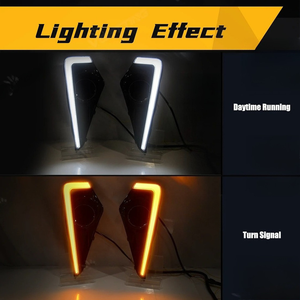2 ชิ้น LED ไฟวิ่งกลางวันไฟสัญญาณไฟตัดหมอก DRL สำหรับโตโยต้า เวลอซ 2021 <span class=keywords><strong>2022</strong></span> 2023 อุปกรณ์เสริมในรถยนต์ - Product Image 5