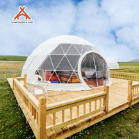 Dôme géodésique en PVC transparent Kawagebo Kamp (KK) 10M, tente de glamping igloo, maison de tente moderne, imperméable, pour événements en plein air en toutes saisons