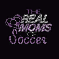Transfert de strass personnalisé, design de football en strass, transfert thermique pour t-shirts