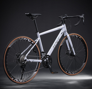 Vélo de <span class=keywords><strong>route</strong></span> QUQI HD-R680 B2B 700*28C, cadre en alliage d'aluminium léger, guidon à bascule, frein à disque, 18 vitesses, pour adultes en plein air - Product Image 1