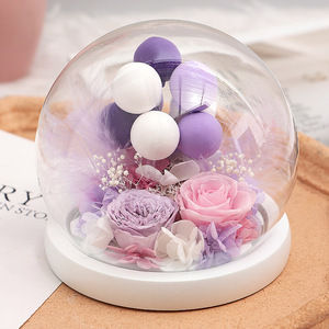 Nuevo Adorno de Rosa Eterna 2026 con Cubierta de Cristal y Globo, Regalo Creativo de Flor Artificial - Product Image 5