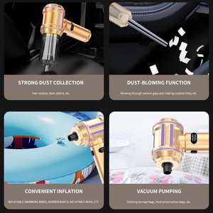 Aspirador de coche, mini aspirador de mano de <span class=keywords><strong>25000PA</strong></span>, plumero de aire comprimido 4 en 1 y soplador de aire y bomba de vacío de mano - Product Image 4