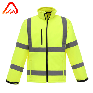 Giacca in pile foderata ad alta visibilità catarifrangente di sicurezza abbigliamento da lavoro per lavoratori edili e stradali certificata ANSI EN ISO - Product Image 3