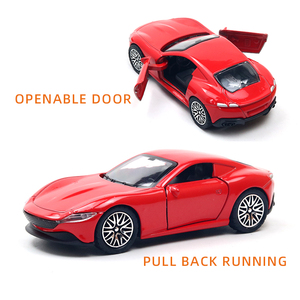 Modèle de Supercar en Métal Moulé sous Pression Style Roma 1:36, à Tirer en Arrière, Portes Ouvrables, <span class=keywords><strong>GT</strong></span> Italien, Jouet pour Enfants - Vente en Gros - Product Image 4