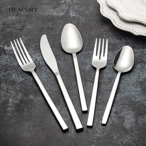 Hot Sale Food Grade Sliver Cutlery Stainless Steel Silver Cutlery Silverware Flatware Sets for Wedding - Product Image 2