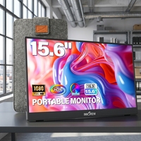 Moniteur d'extension portable InnoView Full HD 15,6 pouces USB Type C 1080P HDR LCD pour ordinateur portable, écran fin