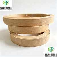 Bande de chant PVC écologique en vrac à prix abordable, motif bois personnalisé, couleur unie, anti-décoloration, pour panneaux de meubles en bois