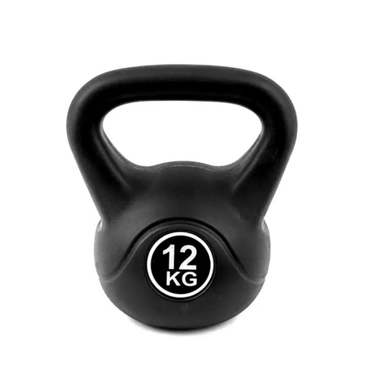 Kettlebell in cemento a buon mercato manubri PE Kettle Bell per Fitness pesi liberi