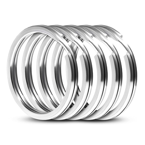 Vòng Tròn Thép Không Gỉ Tùy Chỉnh DIY Móc Chìa Khóa Chia Vòng 25Mm Cho Vòng Chìa Khóa Keyring - Product Image 4