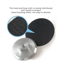 Supports de ponçage pour disques de 3/4 pouces, base en aluminium M14 M10, patins de polissage diamantés résistants à l'usure, auto-adhésifs à boucles et crochets pour diverses applications