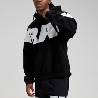 Sudadera con Capucha Personalizada para Hombre, Azul, con Letras Grandes Estampadas, Estilo Casual Urbano, Deportivo