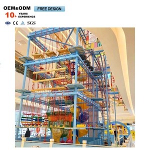 Parque de Escalada de Cuerdas para Niños Personalizado, con Forma de Sol, de Acero, para Interiores de Centros Comerciales, de 100 Metros Cuadrados - Product Image 6