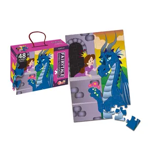 Jouets éducatifs pour enfants Jeu d'apprentissage du cerveau puzzle jeu d'apprentissage puzzle en papier Shantou Toy 48 PCS pour l'école