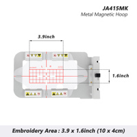 Cadre de broderie magnétique pour machine à broder Janome Memory Craft MC400E MC450E MC500E MC550E Elna EXpressive 830L