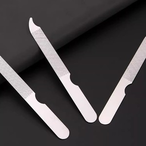 Stock direct d'usine de bandes de lime à ongles en acier inoxydable, petite lime à ongles domestique, kit d'outils de manucure, portable. - Product Image 2
