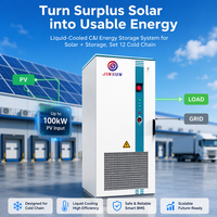 Système de stockage d'énergie C&I 125 kW 261 kWh, armoire de batterie à refroidissement liquide 832 V 314 Ah LiFePO4, conteneur BESS haute tension IP54
