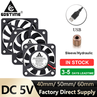 Ventilateur axial à roulement à huile DC 5V USB 40mm 50mm 60mm pour boîtier d'ordinateur, dissipateur thermique en plastique, faible bruit, certifié CE ROHS, ventilateur CPU OEM