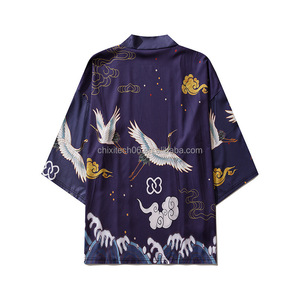 Nuevo Traje de Cosplay Estilo Chino 2026 - Capa con Estampado Digital 3D de Plumas de Grulla, Kimono y Túnica Taoísta - Product Image 4
