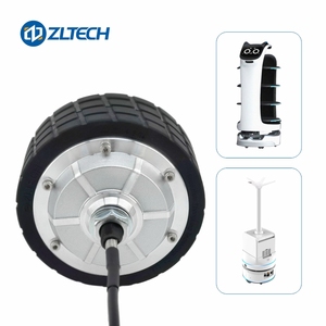 <span class=keywords><strong>4.5</strong></span> inch <span class=keywords><strong>DC</strong></span> 24V 200W 150kg tải trục kép điện không chổi than bánh xe trung tâm động cơ servo cho robot AGV xe lăn hậu cần băng tải - Product Image 5