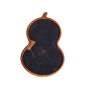 Walnut Wood <b>Tea</b> <b>Tray</b> Irregular Shape Heat Resistant Dry Brewing Stand For Kung Fu <b>Tea</b> Set Storage - Product Image 5