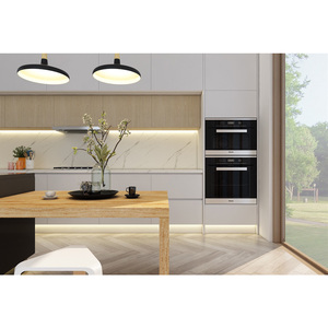 CBMmart Black Matt Lacquer European <strong>Style</strong> Ready Assemble Modular Islands Handles Cheap Laminated Modern Custom Kitchen Cabinet - Product Image 4