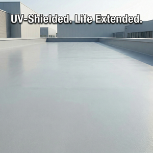 Recubrimiento protector antienvejecimiento, impermeable, con aislamiento térmico, bloqueador de rayos UV y reflectante solar para techos exteriores de edificios. - Product Image 3