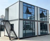 Edificio Contenedor Desmontable de Dos Pisos, Prefabricado, para Cafetería, Bar, Tienda Minorista