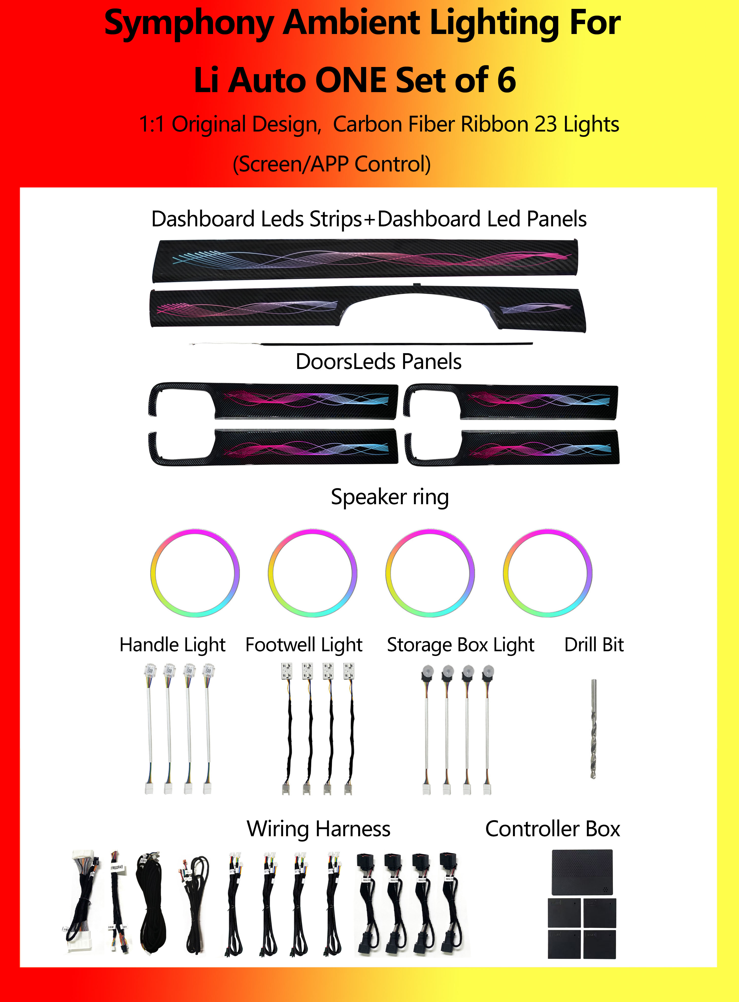 Li Auto ONE Set of 6 Symphony 23 Lights