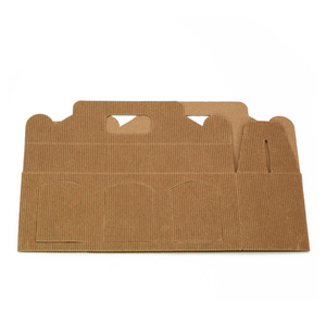 ZL Tùy Chỉnh In Gấp Nâu Kraft Giấy Sóng Gable Chai Carrier Mứt <span class=keywords><strong>Jar</strong></span> Rượu Vang Hộp Quà Tặng Với Cửa Sổ - Product Image 5