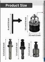 Vente directe usine : Mandrin à clé 1,5-13 mm 3/8-24 UNF pour perceuse manuelle et machine de perçage filetée, qualité industrielle