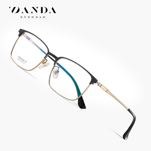 แว่นตา Danda Optical รุ่น F51106 สำหรับผู้ชาย กรอบไทเทเนียมเต็มกรอบทรงเหลี่ยม เลนส์ใส สำหรับใช้งานในเชิงธุรกิจ - Product Image 1
