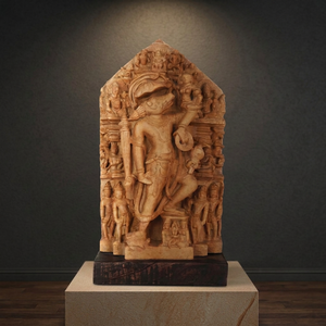 Busto Estético del Dios Sagrado Nar Varaha – Motivo Artístico de Templo Antiguo del Siglo X - Product Image 2