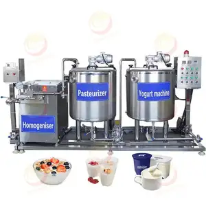 100L taze süt pastörizörü küçük orta süt ürünü sterilizatör fermente ve Renneted yoğurt makinesi