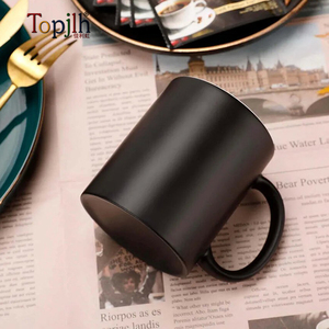 Topjlh all'ingrosso sublimazione in bianco in ceramica 11oz tazze con Logo personalizzato cambio di foto di sublimazione magica tazza che cambia colore - Product Image 4