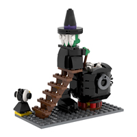MOC1761 Sorcière d'Halloween 162 pièces Briques à assembler en plastique Modèle éducatif Créatif DIY Blocs de construction pour enfants Jouets cadeaux