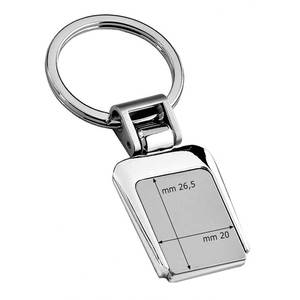 Portachiavi in Metallo Satinato/Lucido Personalizzato in Lega di Zinco con Stampa UV, Stile alla Moda, Logo Laser per Chiavi - Product Image 2