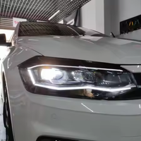 Conjunto de Faros Delanteros LED para VW Polo 2019-2024, Nuevos, 6000K H7, Doble Lente, con Animación de Encendido, Accesorios