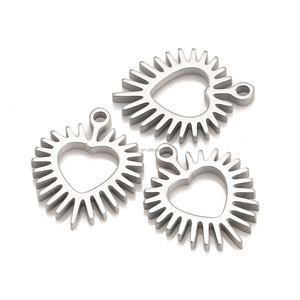 Dijes de Corazón Personalizados con Logotipo Grabado, Colgante con Etiqueta, Dijes de Amor Hechos a Mano, Joyería DIY, Regalo para el Día de la Madre, Cumpleaños, Jubilación - Product Image 6