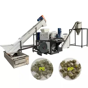 Tipo di granulatore macchina per l'essiccazione dell'impianto di spremiagrumi per il riciclaggio di film in plastica PP PE