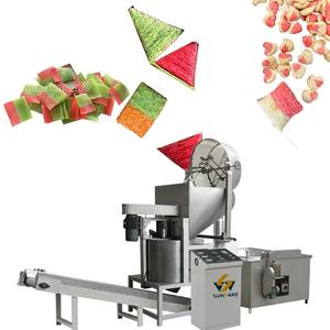 Automática Bi colores dos colores 200 kg/h capacidad frito <span class=keywords><strong>Gamba</strong></span> cracker Extrusora arroz frito corteza cornetas máquina freidora - Product Image 4