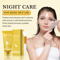 Máscara de envoltura nocturna de Ácido Kójico y cúrcuma, 80g, antiarrugas, eliminación de espinillas, nutre el cuidado de la piel, máscara de Gel suavizante con efecto Facial